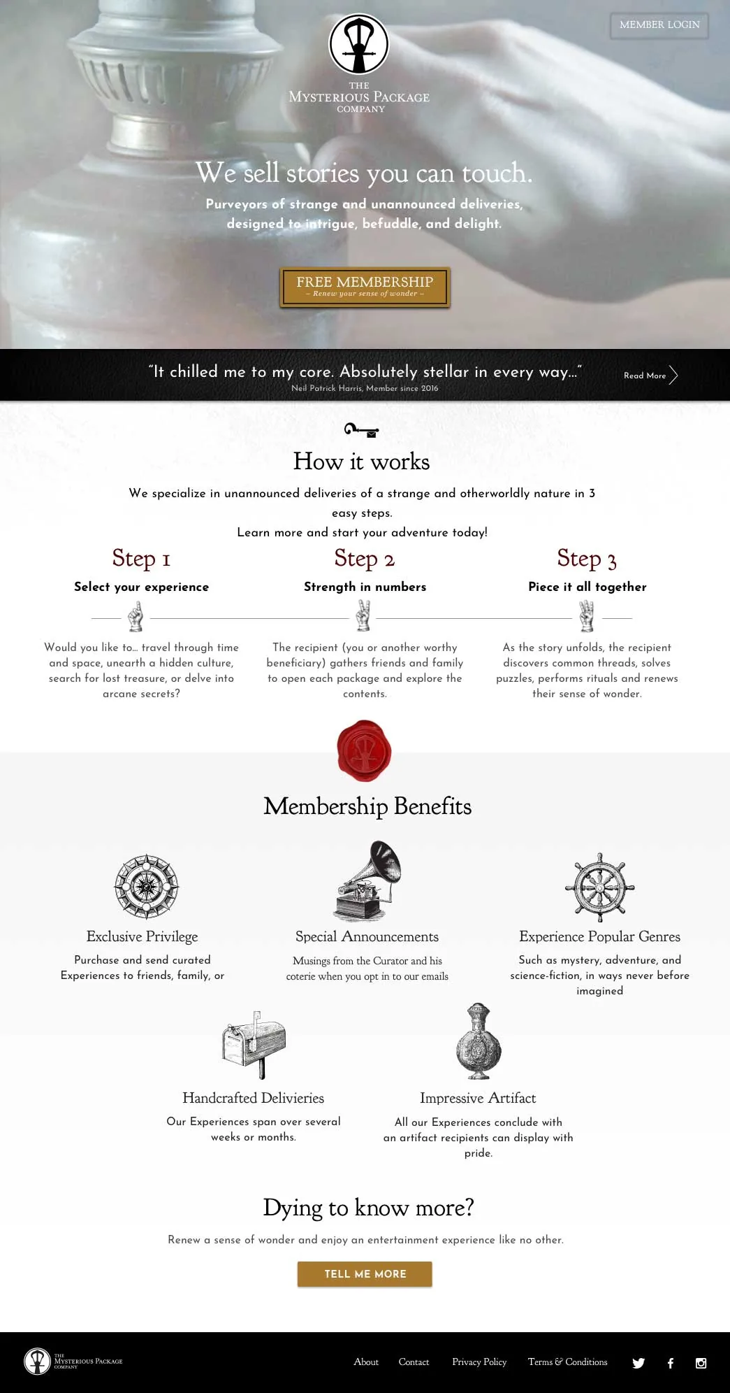 A homepage iteration from the weekly test cycle