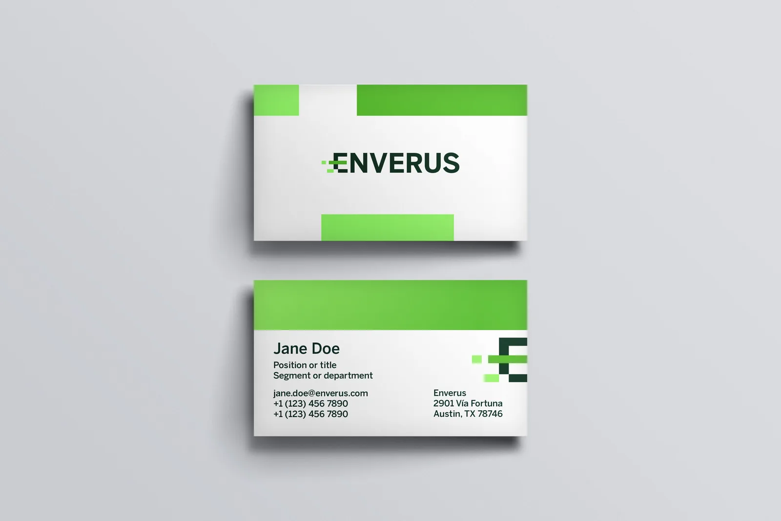 The Enverus identity on collateral, after the rebrand from Drilling Info