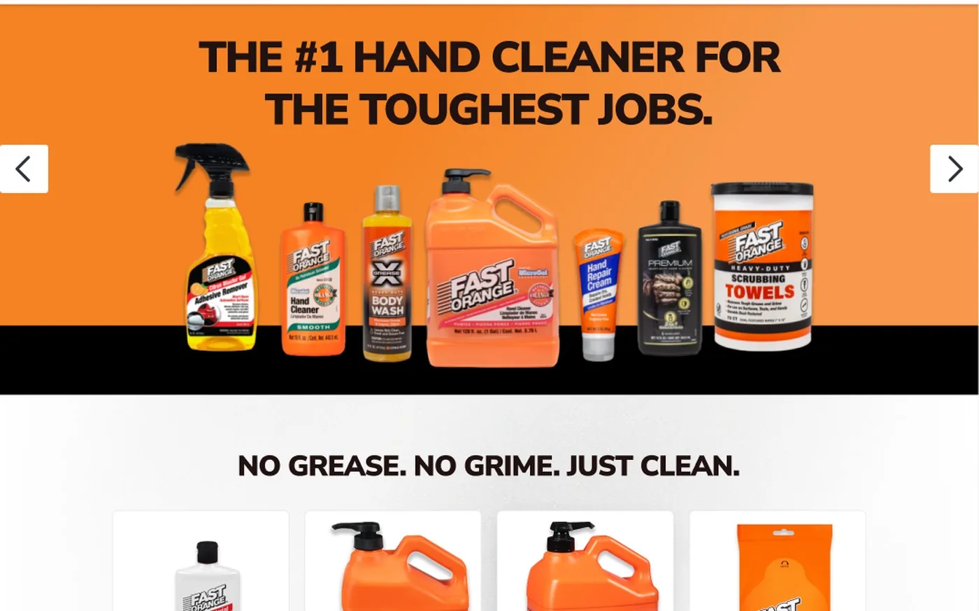Product-first homepage hero