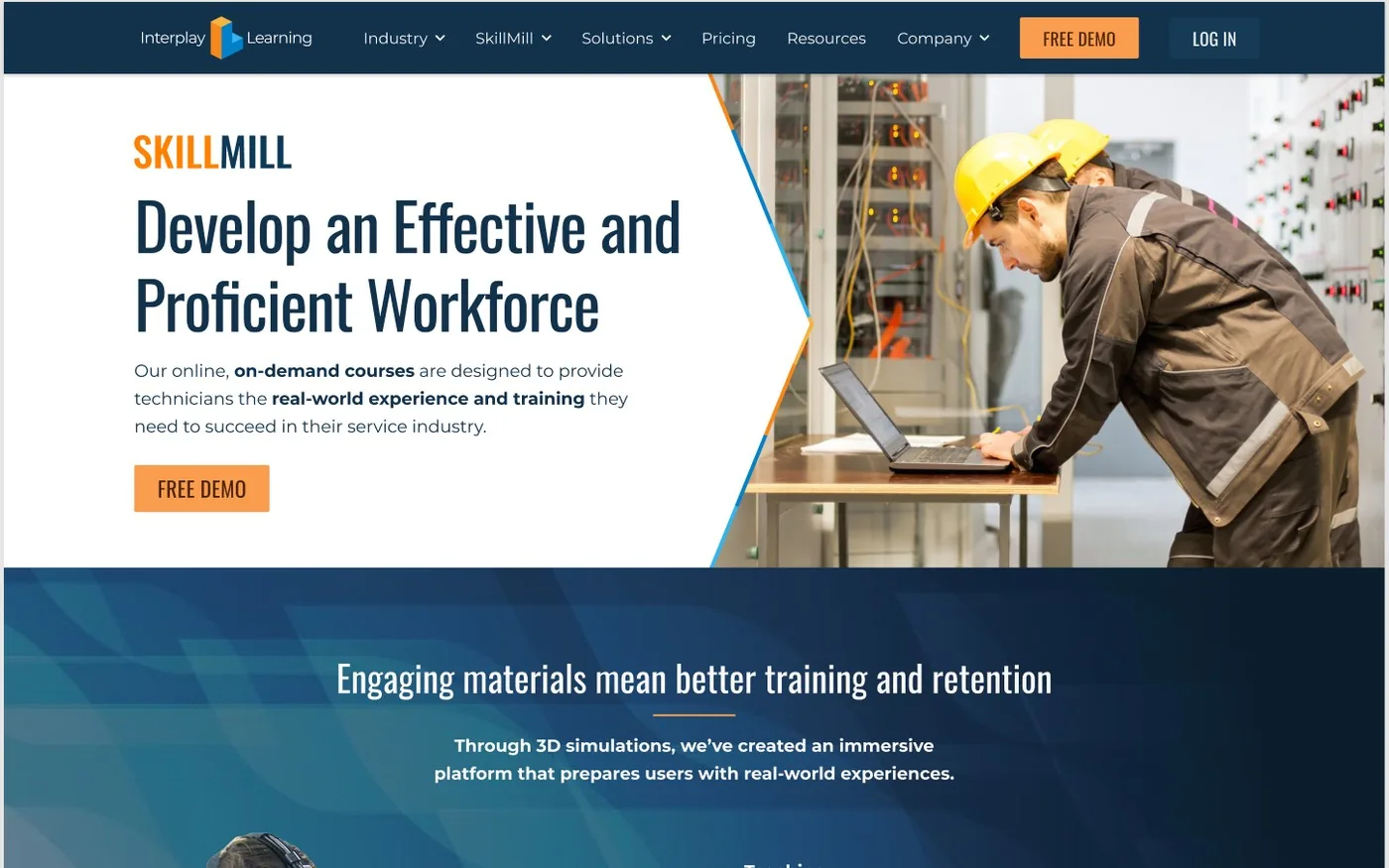 Landing page redesign