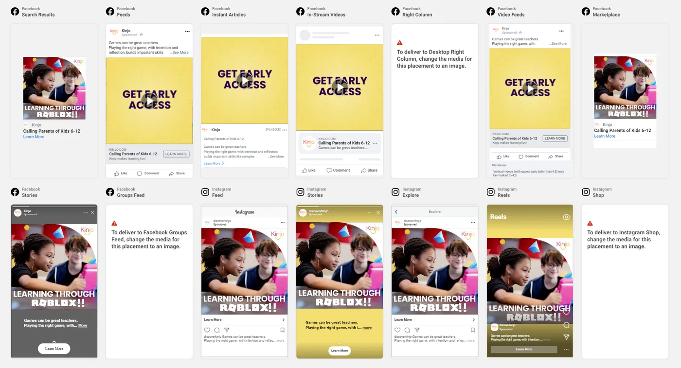 Campaign creative at editorial scale