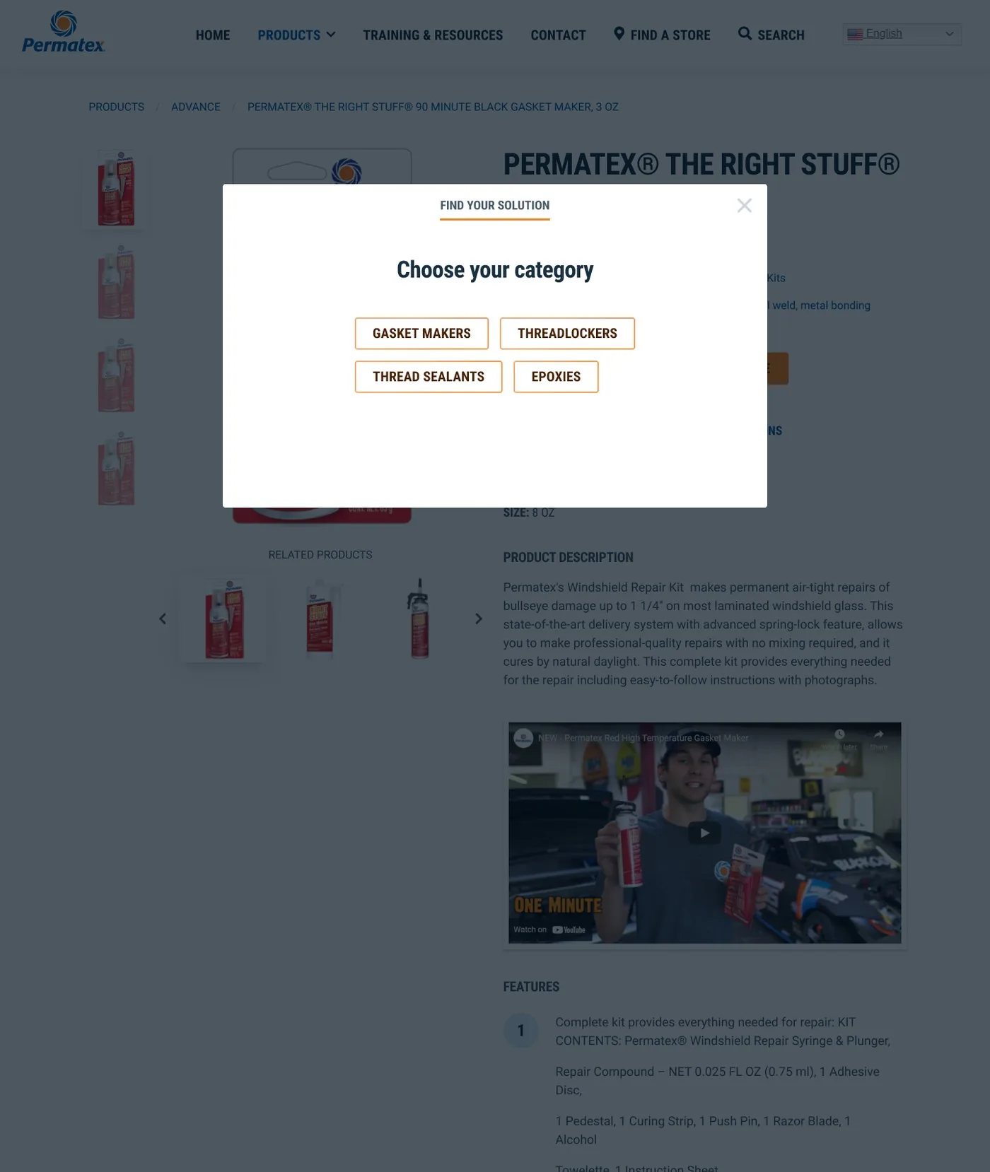 Find Your Solution quiz: guided product discovery