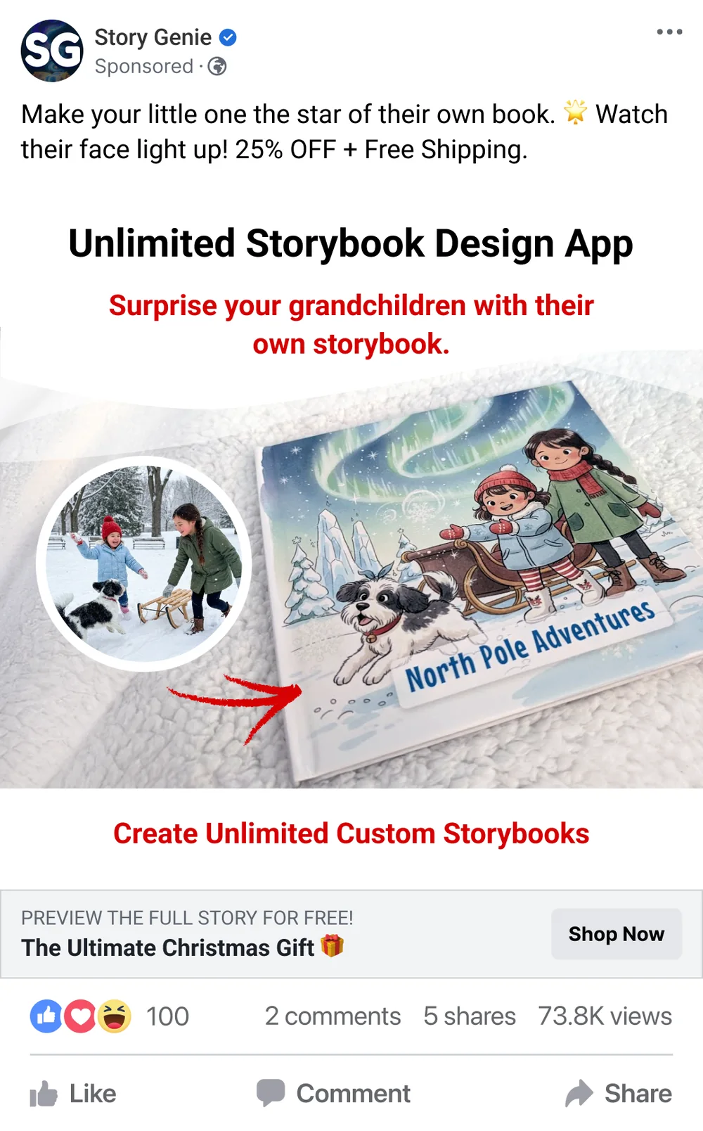 Paid social: make your little one the star